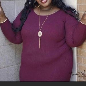 Derek Heart Plus Plum Maxi Dress